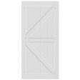 CRAZY ELF 28  x 84   K  Style Real Primed Door Slab, DIY Panel Door, Modern Interior Barn Door, Moisture-proof, Anti-deformation, Pre-Drilled Ready to Assemble, Suitable for Pre-hung and Barn Door Discount