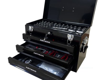 3 Drawers Tool Box with Tool Set Discount