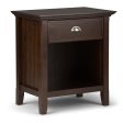 Acadian - Bedside Table - Brunette Brown For Sale