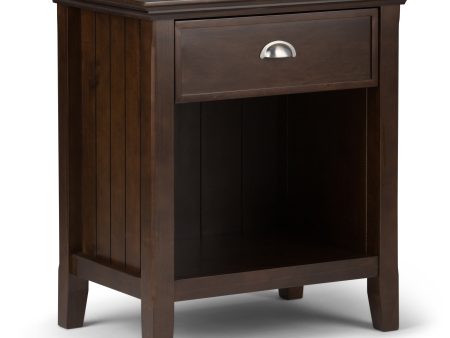 Acadian - Bedside Table - Brunette Brown For Sale