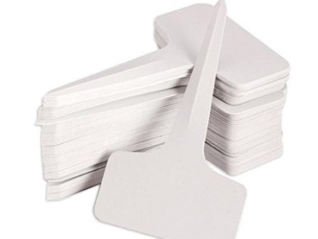 100 Pcs 6 x10cm Plastic Plant T-Type Tags Nursery Garden Labels Online Hot Sale