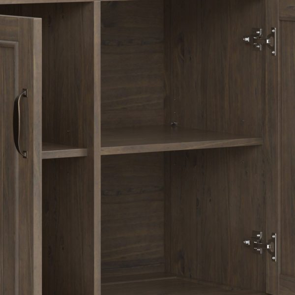 Lev - Wide Storage Cabinet - Smoky Brown Online