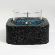 Tabletop Fire Pit with Glass Wind Guard Cheap