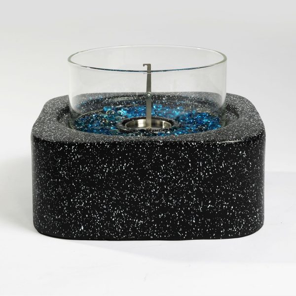 Tabletop Fire Pit with Glass Wind Guard Cheap