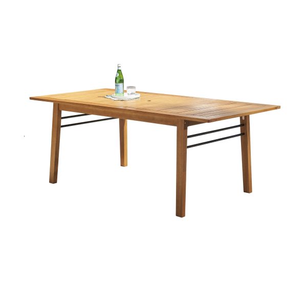 Carlton Honey Wood Patio Wood Dining Table Fashion