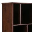 Draper - Mid Century Bookcase and Storage Unit - Medium Auburn Brown Fashion