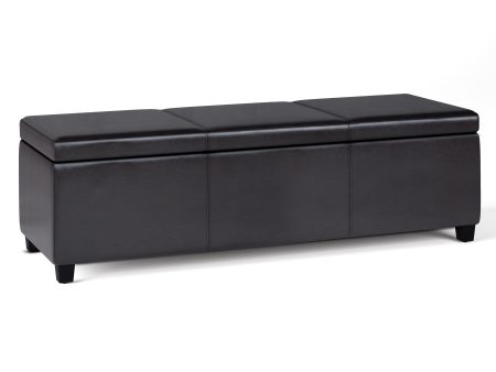 Avalon - Extra Large Storage Ottoman Bench - Tanners Brown Sale