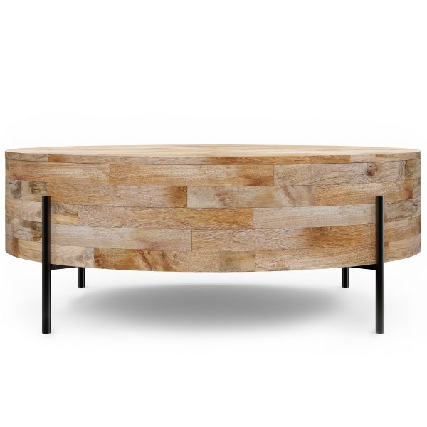 Rayburn - Drum Coffee Table - Natural Sale