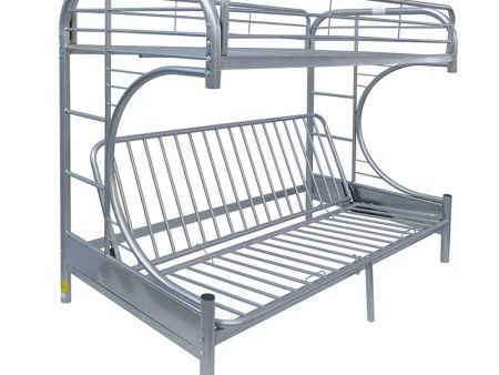 ACME Eclipse Bunk Bed (Twin XL Queen Futon) in Silver 02093SI on Sale