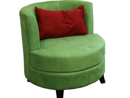 30.5  Tall Accent Chair with Pillow, Green Cheap