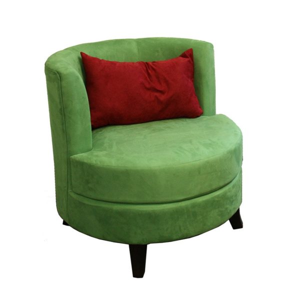 30.5  Tall Accent Chair with Pillow, Green Cheap