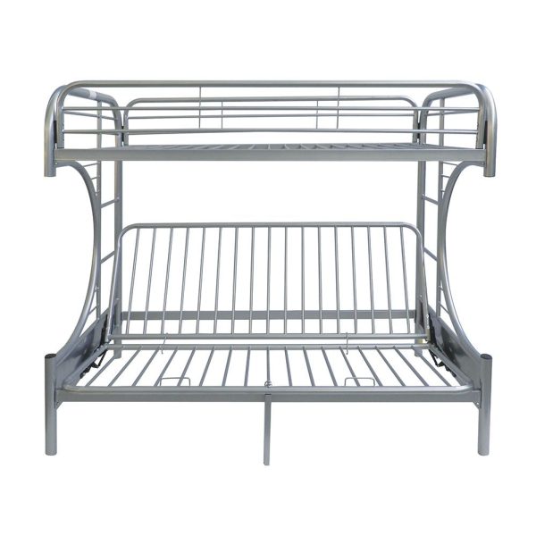 ACME Eclipse Bunk Bed (Twin XL Queen Futon) in Silver 02093SI on Sale