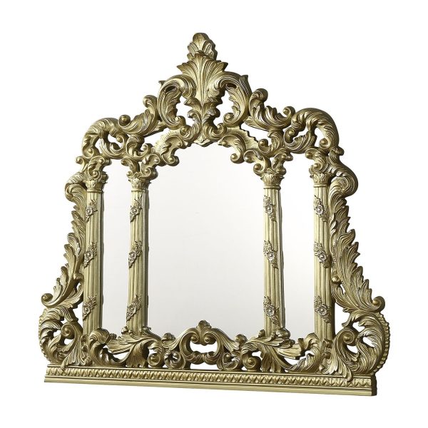 ACME Cabriole MIRROR Gold Finish BD01465 For Discount