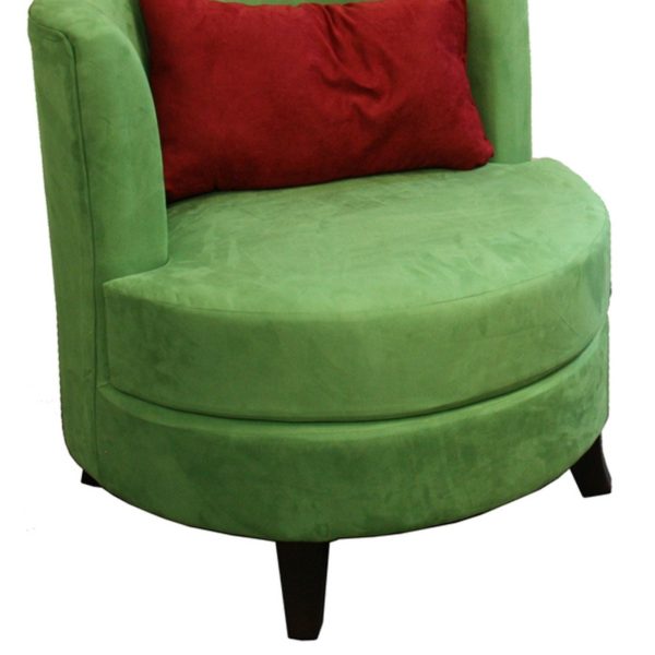 30.5  Tall Accent Chair with Pillow, Green Cheap