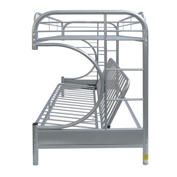 ACME Eclipse Bunk Bed (Twin XL Queen Futon) in Silver 02093SI on Sale