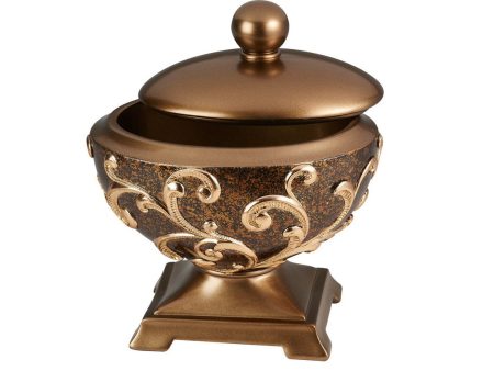 10.5  Tall Polyresin Decorative Jewelry Box  Odysseus , Baroque Style For Sale