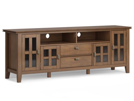 Artisan - 72  TV Media Stand - Rustic Natural Aged Brown Supply