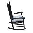 wooden porch rocker chair  Black, without mat Supply