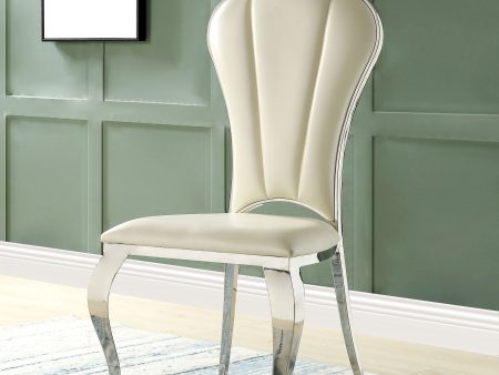 ACME Cyrene Side Chair (Set-2) in Beige  DN00926 Online Sale