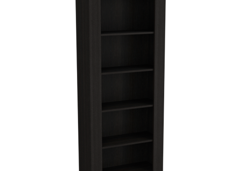 Andina Bookcase, Vertical Design, Five Shelves -Black Hot on Sale