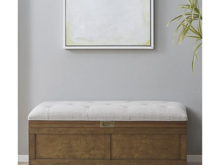 Wood and Upholstered Soft Close Storage Bench Online Sale