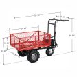 Wheelbarrow Utility Cart Electric Powered Cart 48V28Ah 500W  Capacity 500lbs (230kg)  Material Hauler 1000lbs Towing Sale