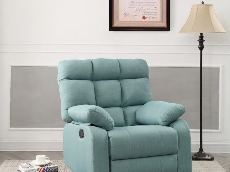 Glory Furniture Cindy G556-RC Rocker Recliner , TEAL Discount