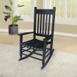 wooden porch rocker chair  Black, without mat Supply