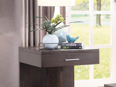 ACME Niamey End Table, Walnut 84852 Hot on Sale