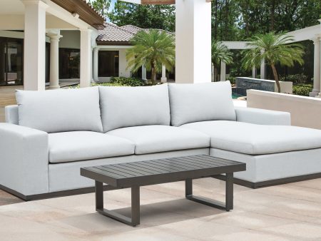 Wyatt - 2 Piece Sectional & Cocktail Table - White Online now