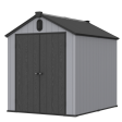 XWT012 6*8ft plastic storage shed for backyard garden big spire Tool storage Online