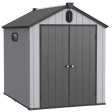 XWT012 6*8ft plastic storage shed for backyard garden big spire Tool storage Online